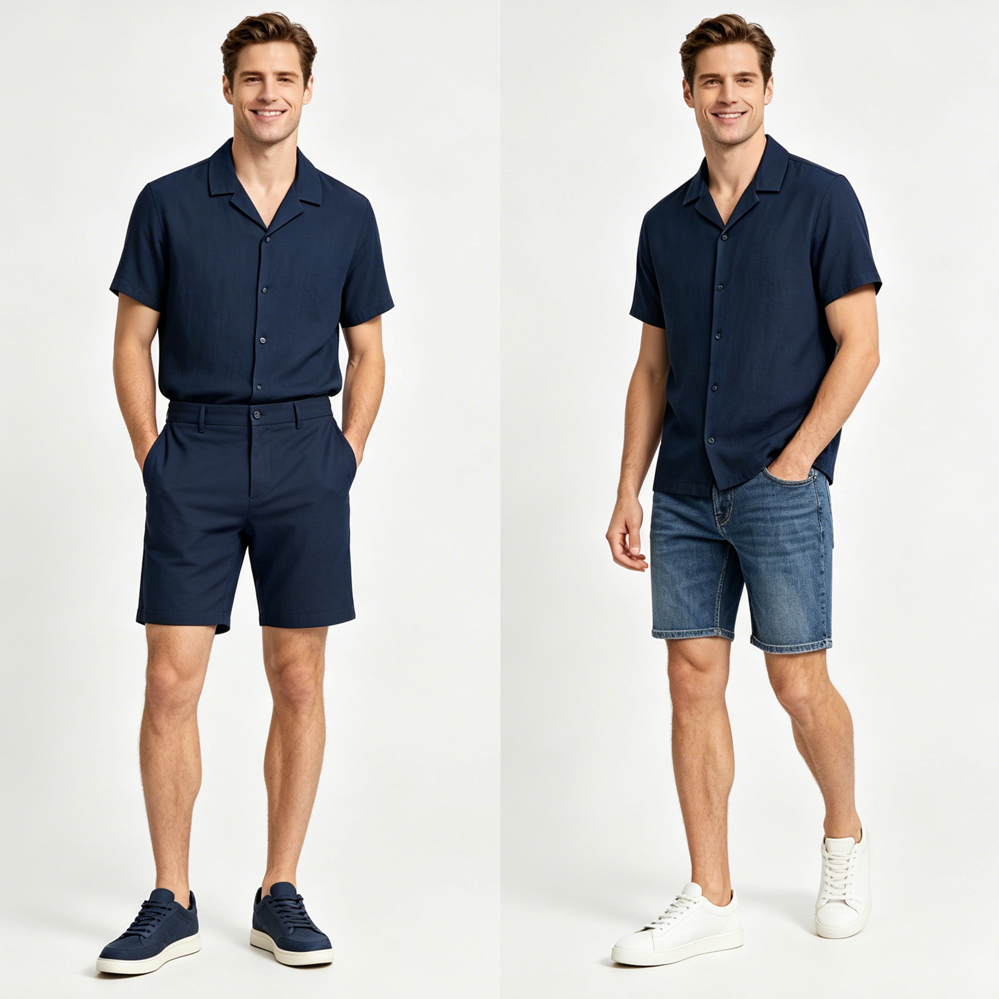 STFD701-6 Lengtang Daily Casual Shortsleeves Shirts