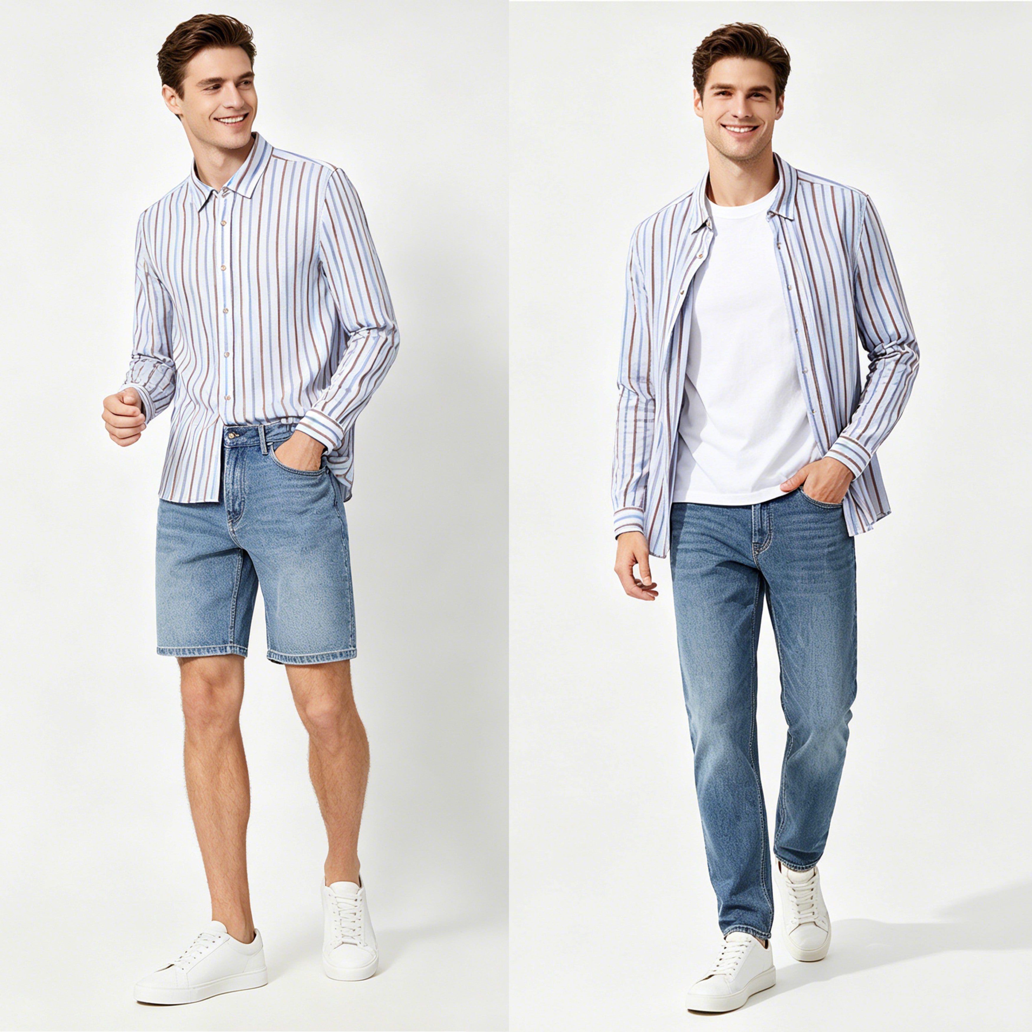 STNH005 Lengtang Daily Casual Longsleeves Shirts