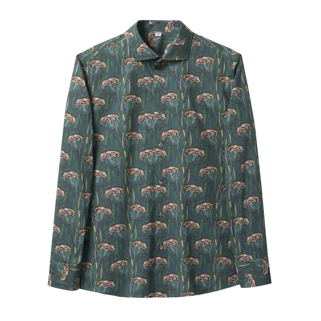 STFDESQ8059 Lengtang Printed Resort Style Shortsleeves Shirts
