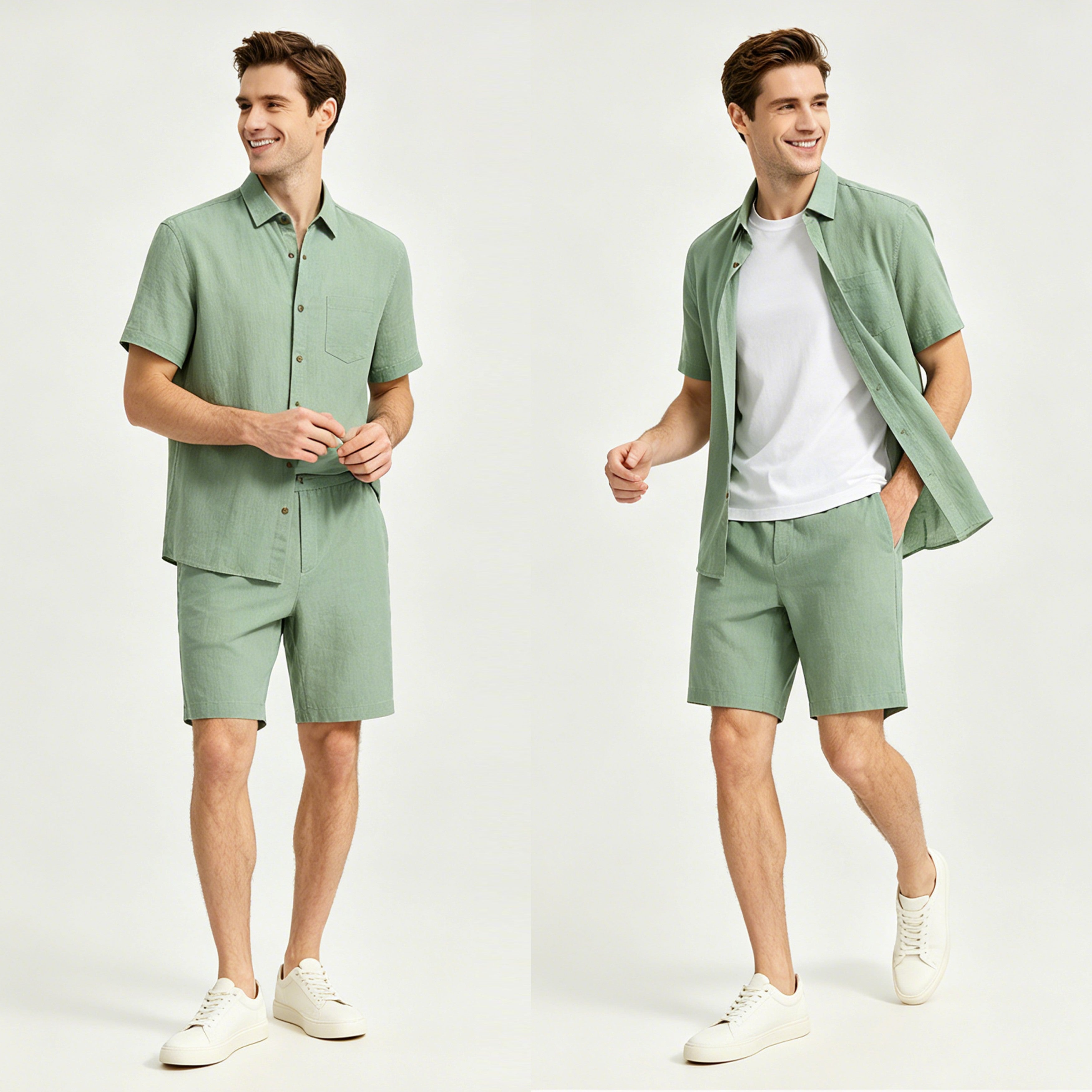 ST1038073 Lengtang Daily Casual Shortsleeves Shirts