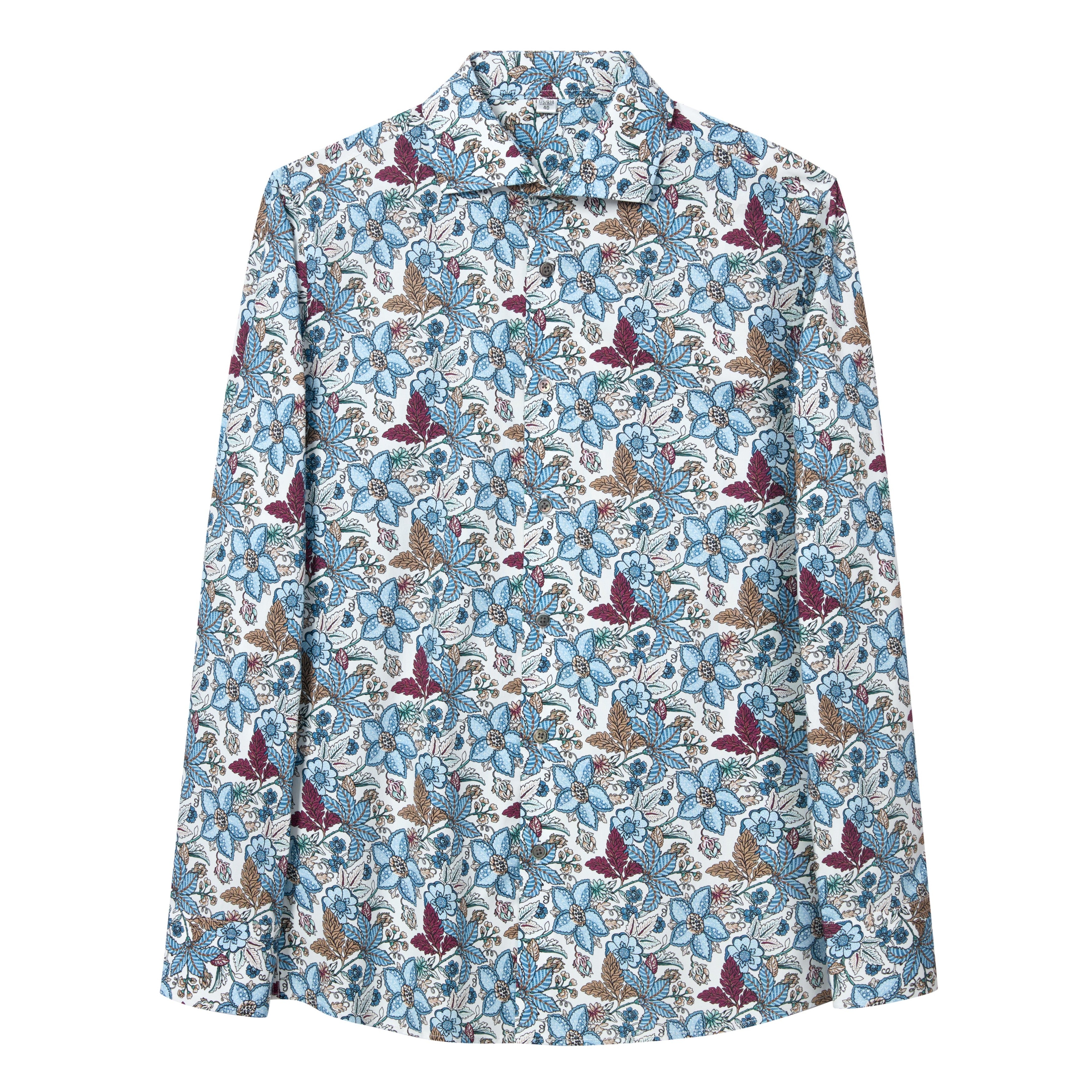 STFDESQ8058 Lengtang Printed Resort Style Shortsleeves Shirts