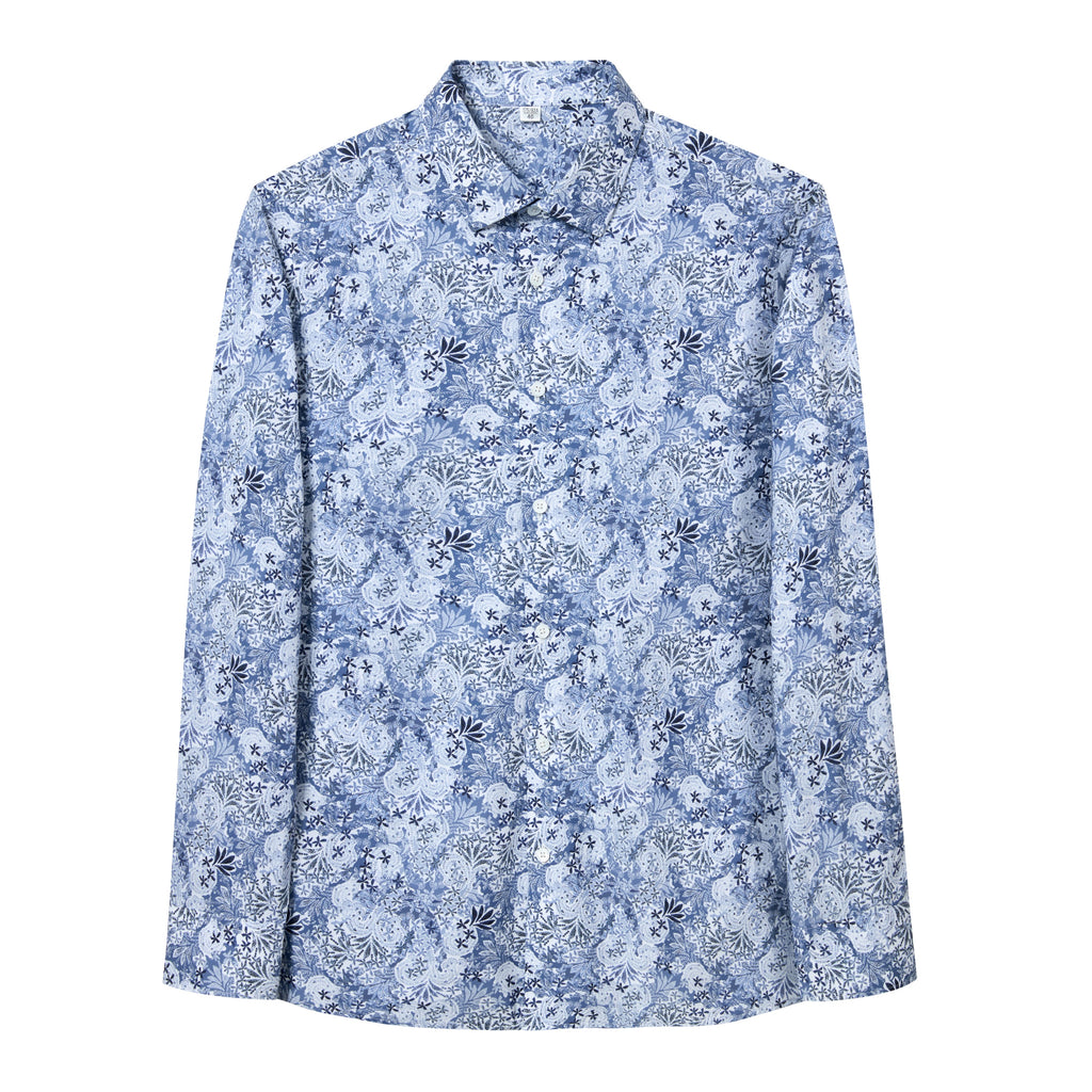 STFDESQ8056 Lengtang Printed Resort Style Shortsleeves Shirts