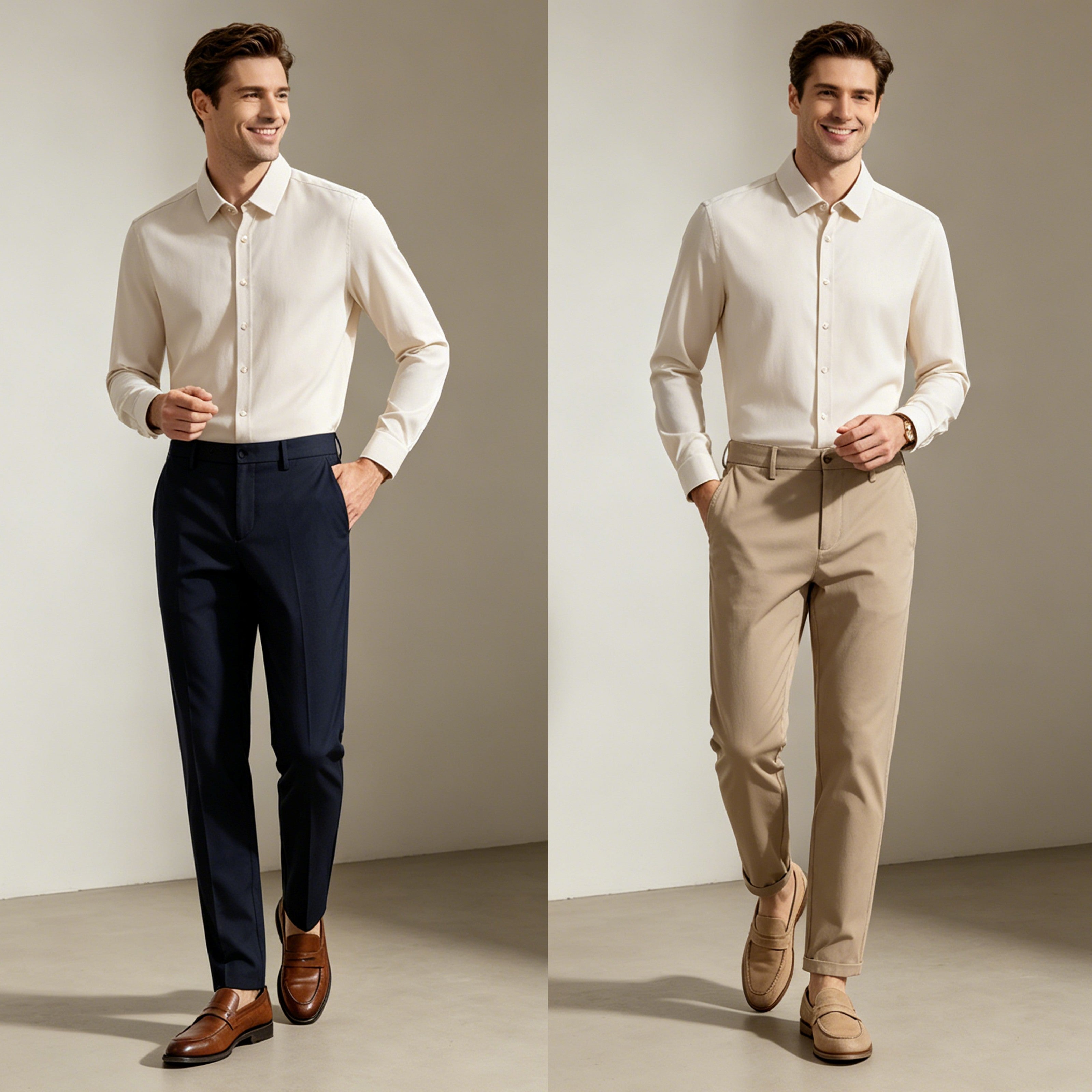 STFD701-2 Letang Business Commuting Longsleeves Shirts