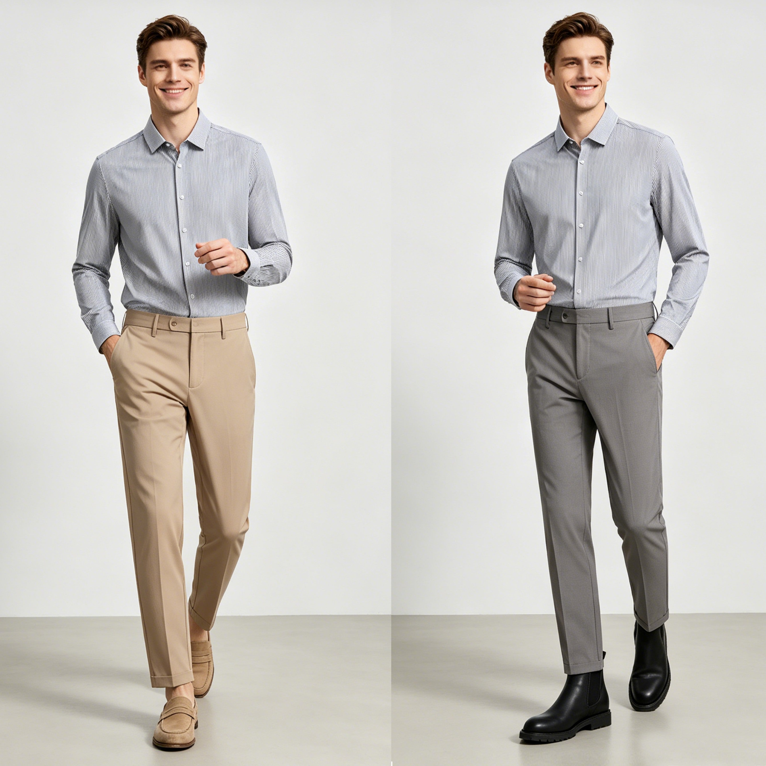 STFD2008-7 Letang Business Commuting Longsleeves Shirts