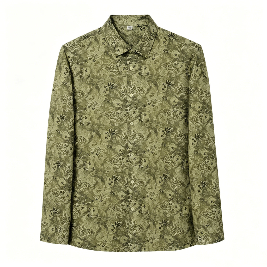 STFDESQ8056 Lengtang Printed Resort Style Shortsleeves Shirts
