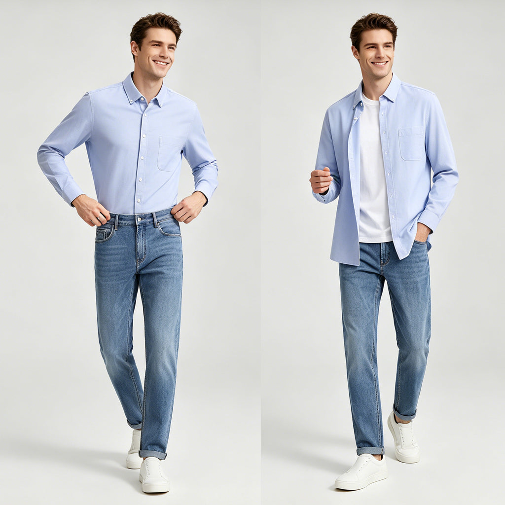 STFD001 Lengtang Daily Casual Longsleeves Shirts