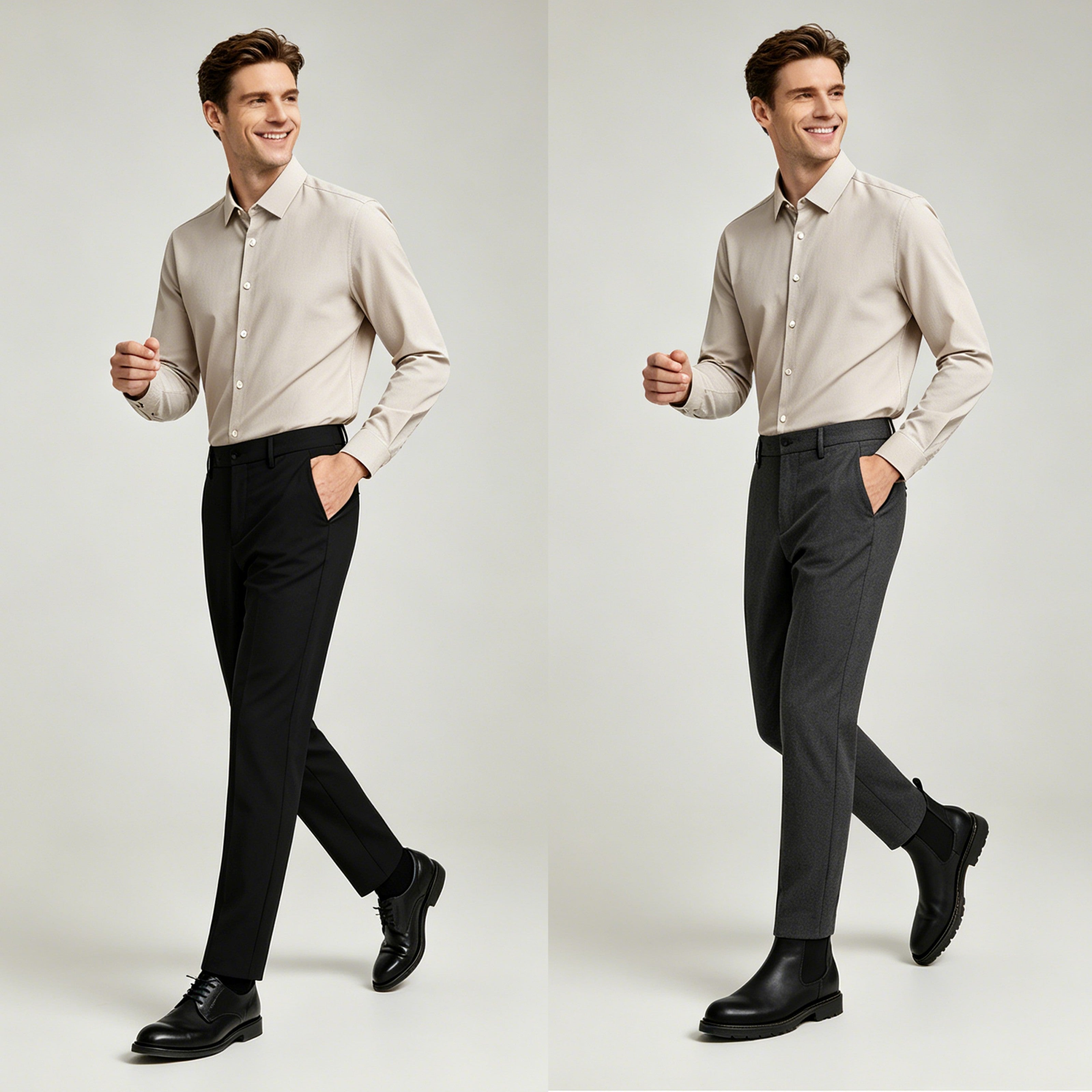 STFD701-1 Letang Business Commuting Longsleeves Shirts