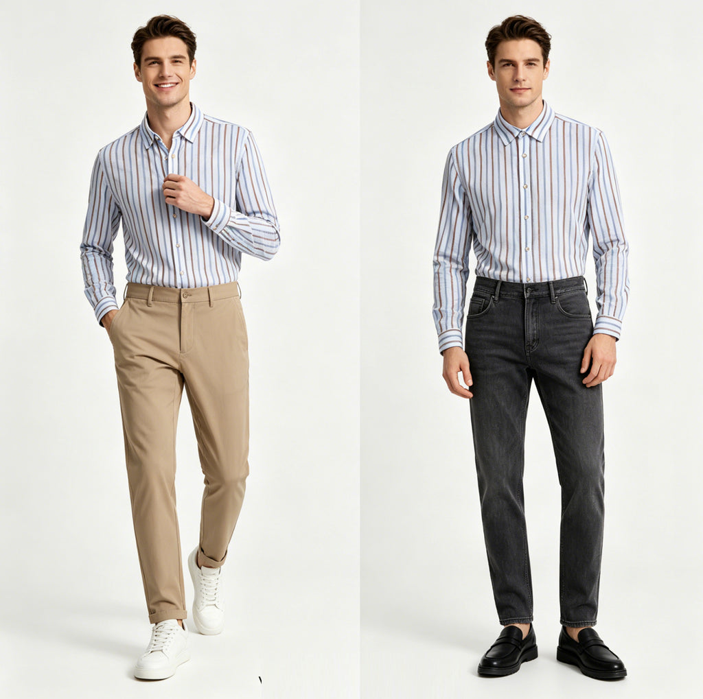STNH005 Lengtang Daily Casual Longsleeves Shirts