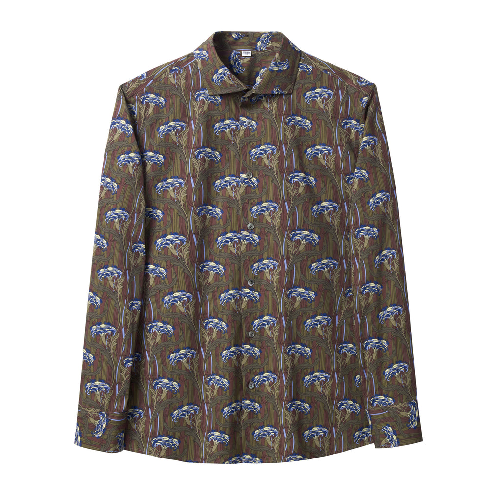 STFDESQ8059 Lengtang Printed Resort Style Shortsleeves Shirts