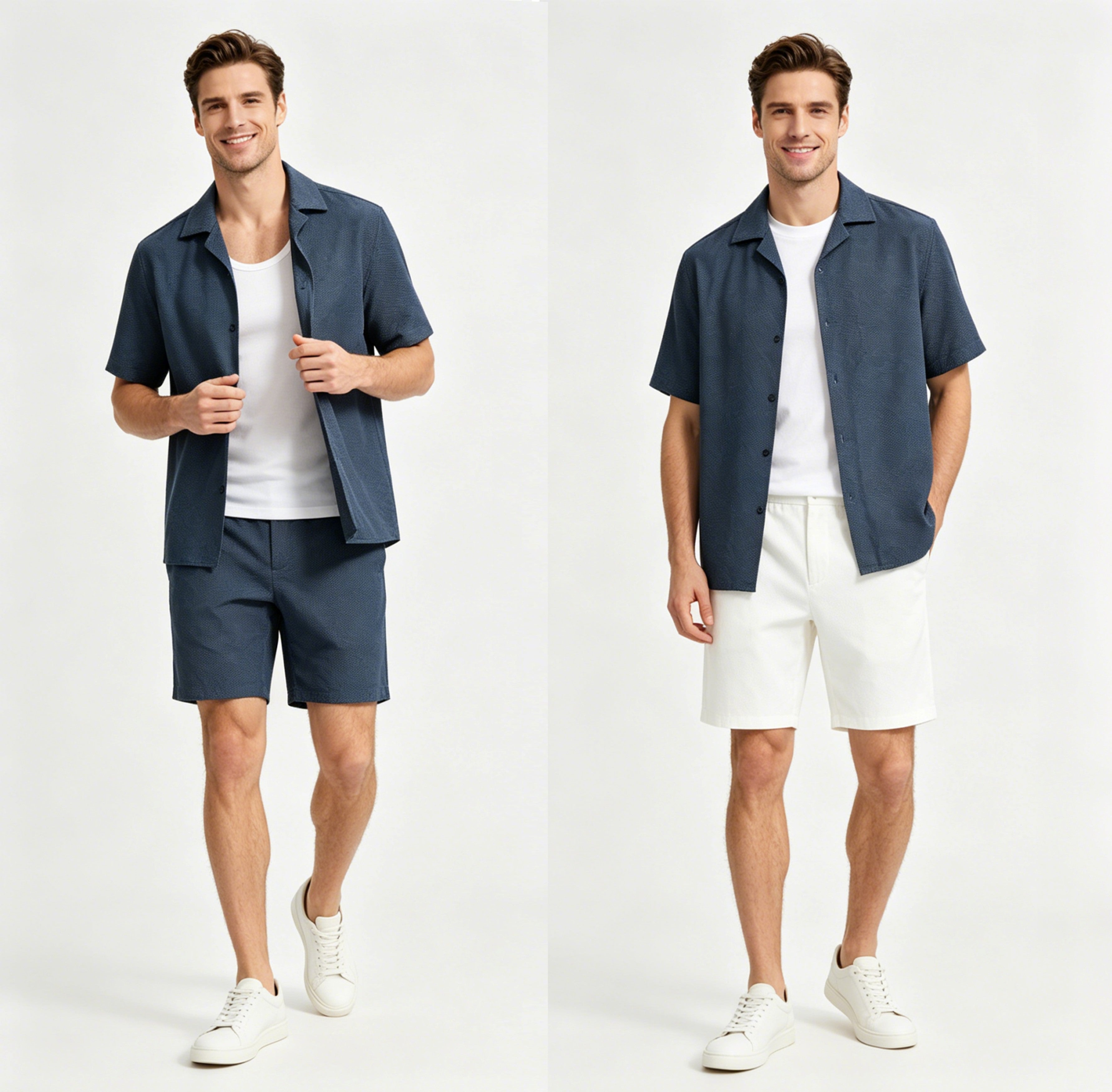 STNH004 Lengtang Design Shortsleeves Shirts