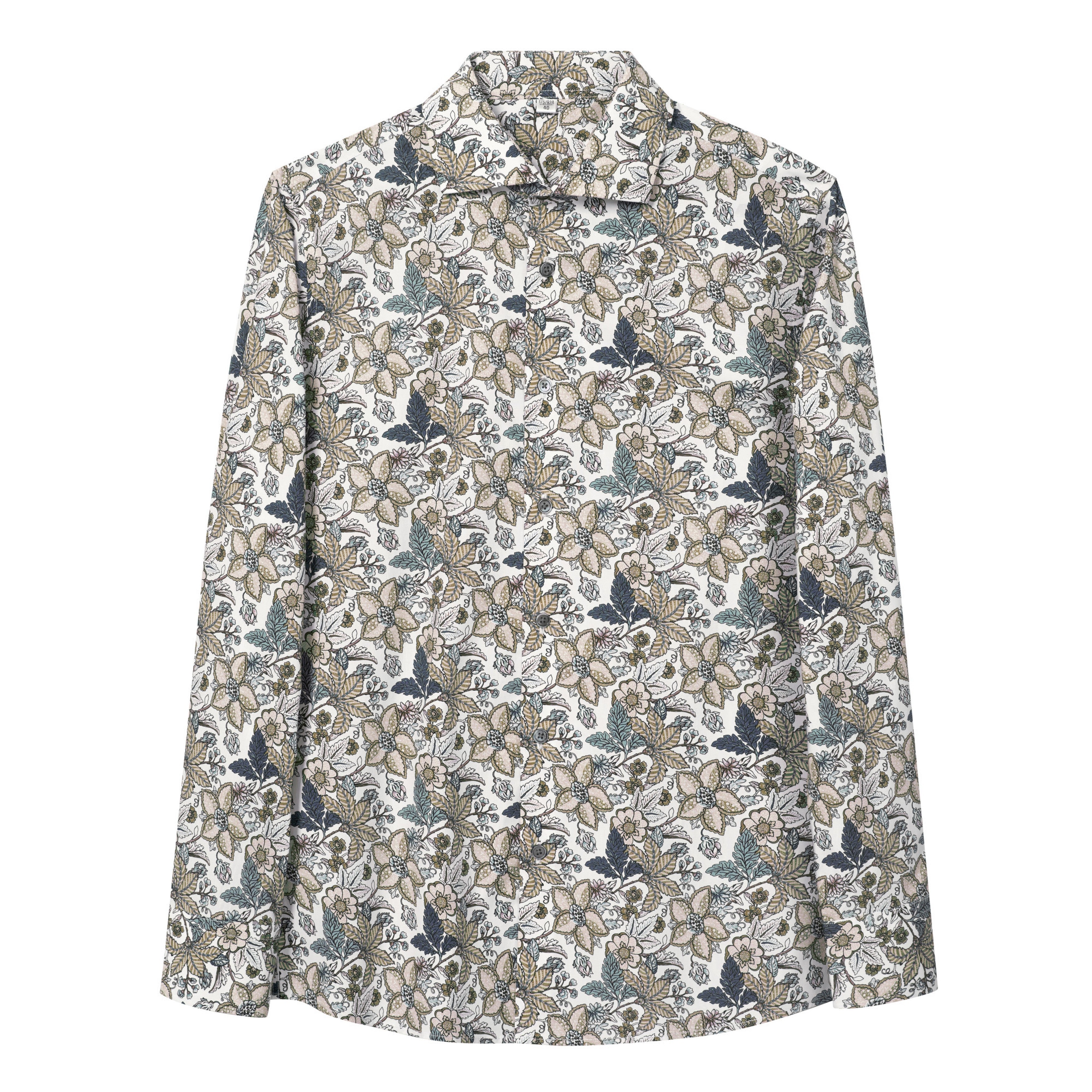 STFDESQ8058 Lengtang Printed Resort Style Shortsleeves Shirts