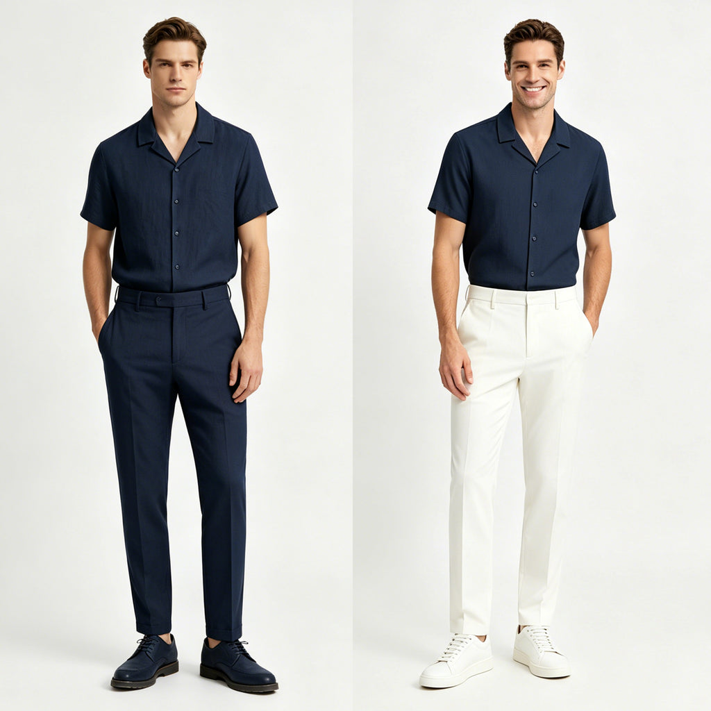 STFD701-6 Lengtang Daily Casual Shortsleeves Shirts
