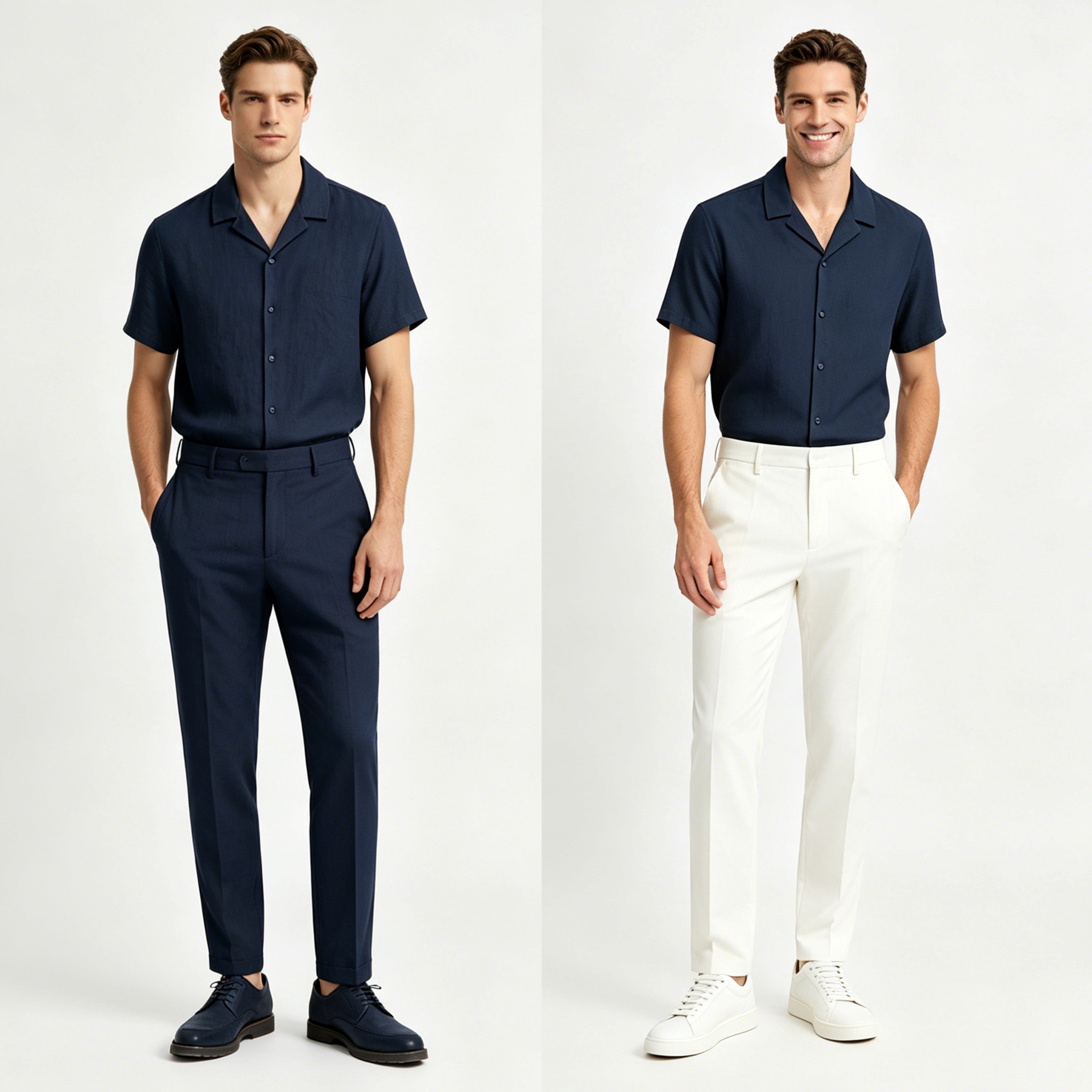 STFD701-6 Lengtang Daily Casual Shortsleeves Shirts