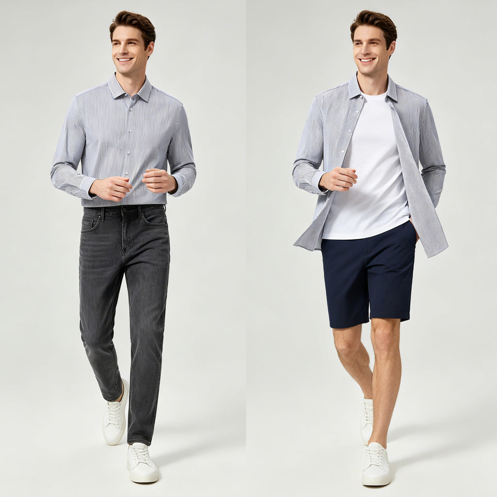STFD2008-7 Letang Business Commuting Longsleeves Shirts