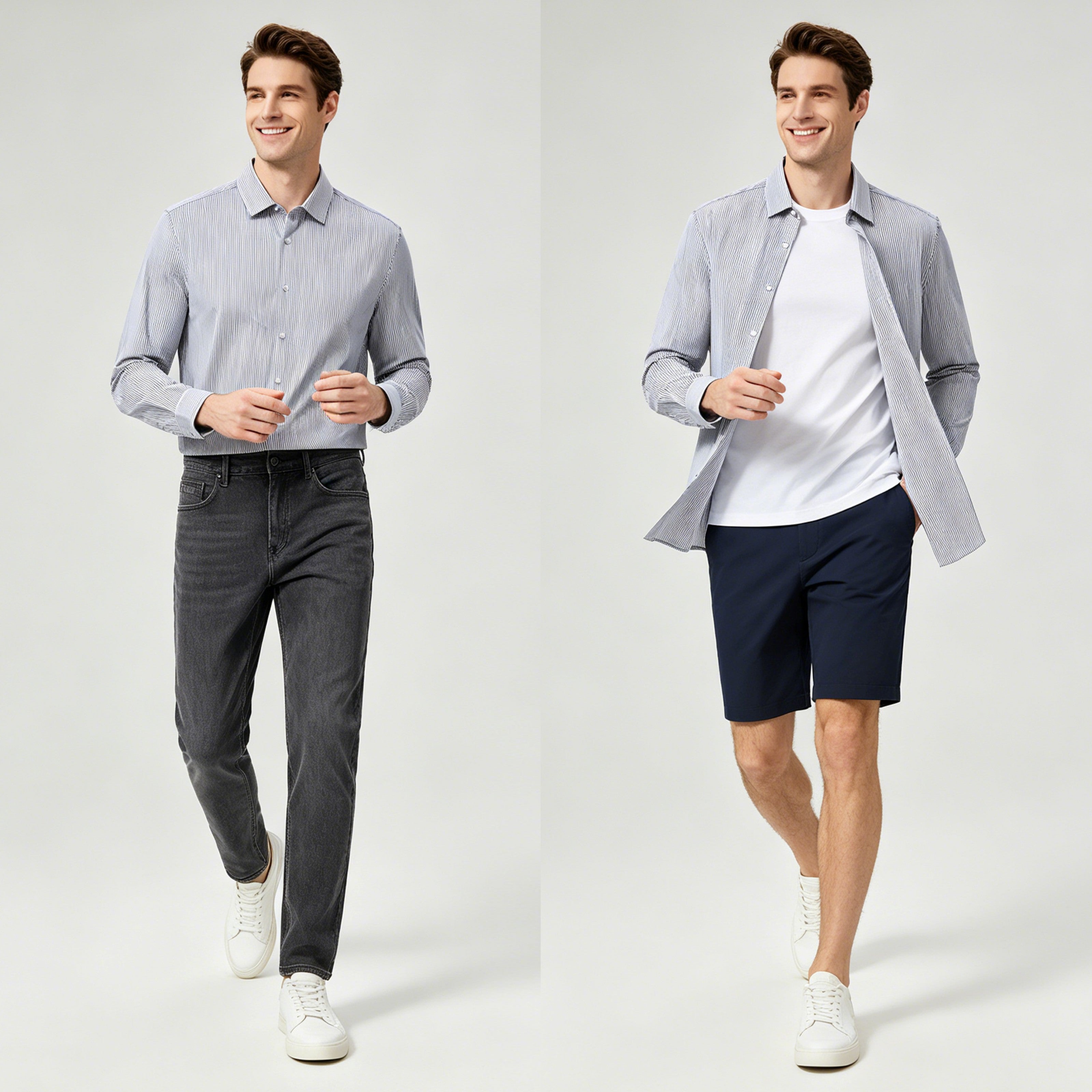STFD2008-7 Letang Business Commuting Longsleeves Shirts