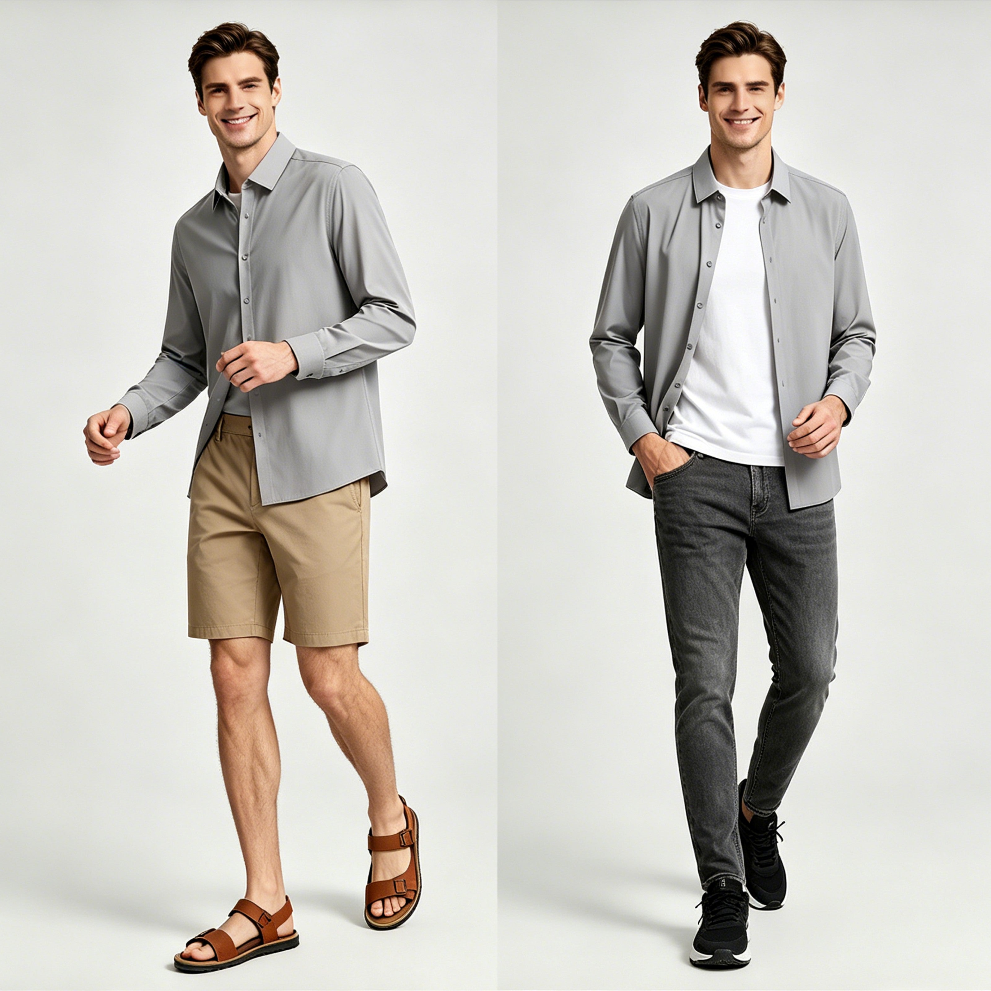 STFD701-15  Letang Business Commuting Longsleeves Shirts