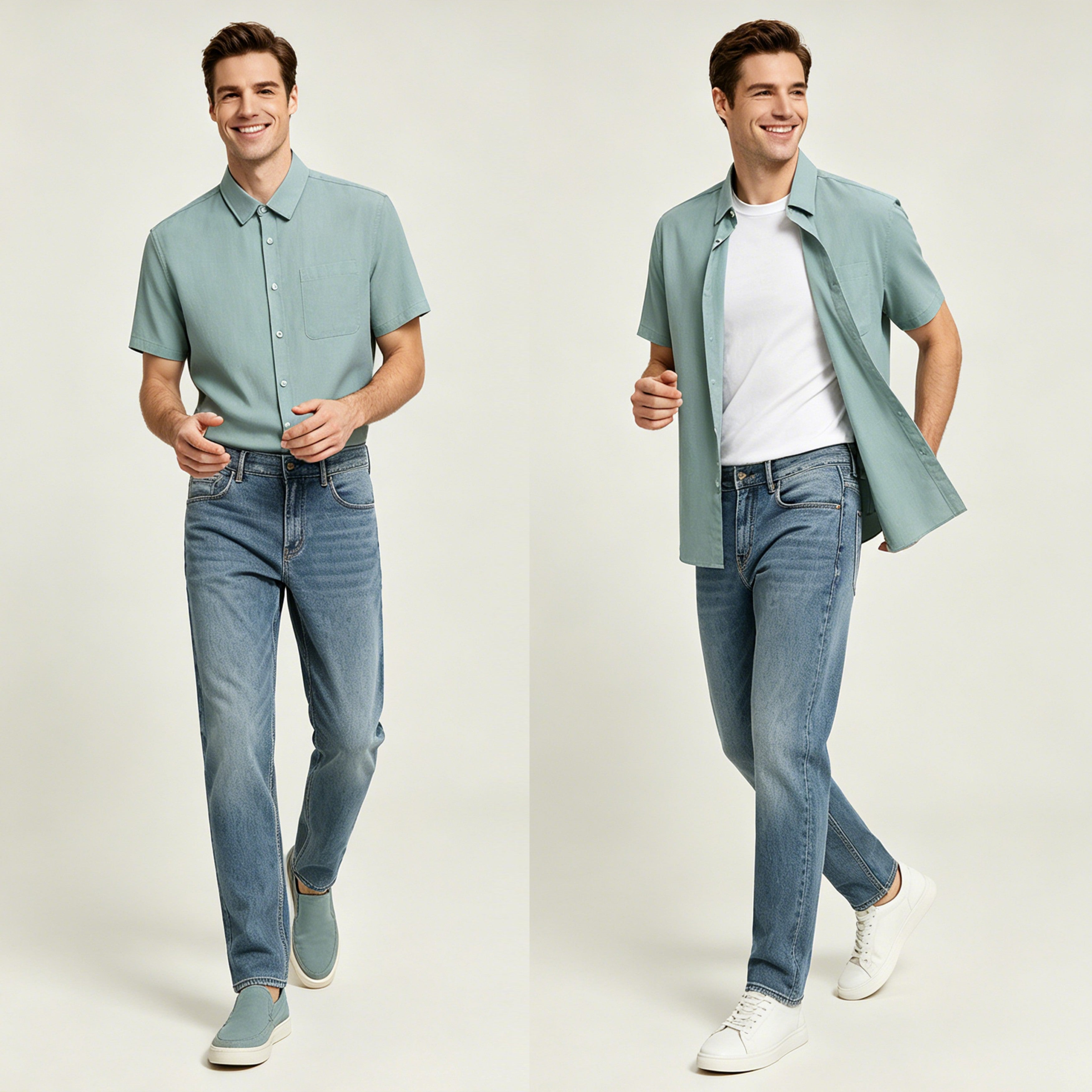 STBKD16786-2  Lengtang Design Shortsleeves Shirts