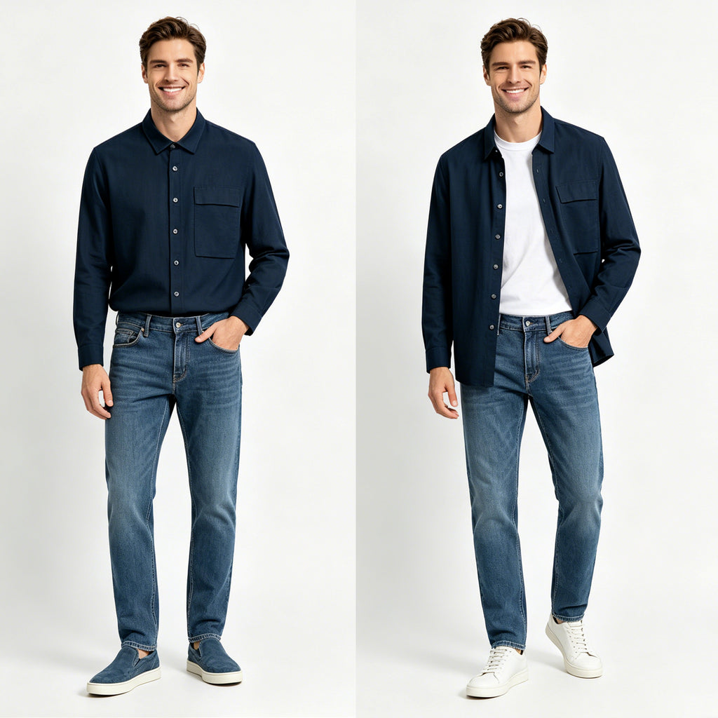 STBKD86208 Lengtang Design Longsleeves Shirts