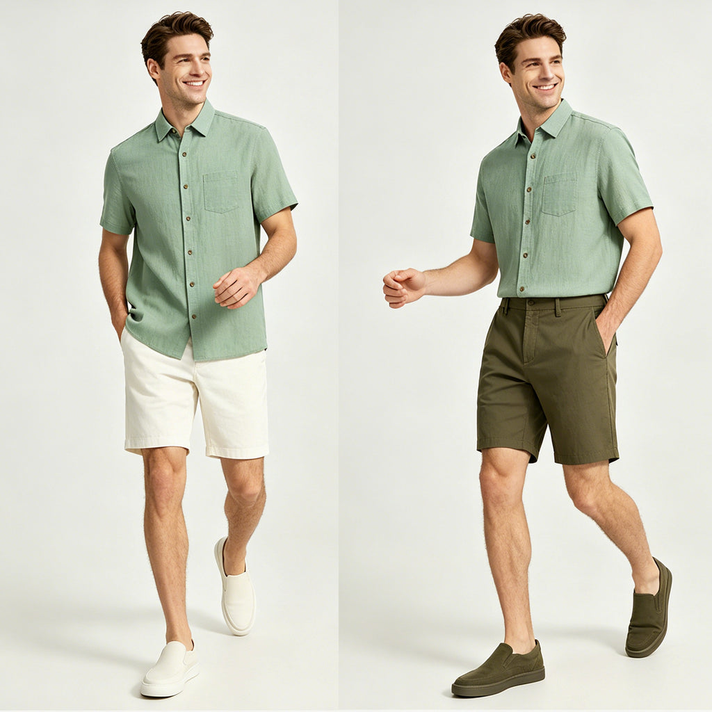 ST1038073 Lengtang Daily Casual Shortsleeves Shirts
