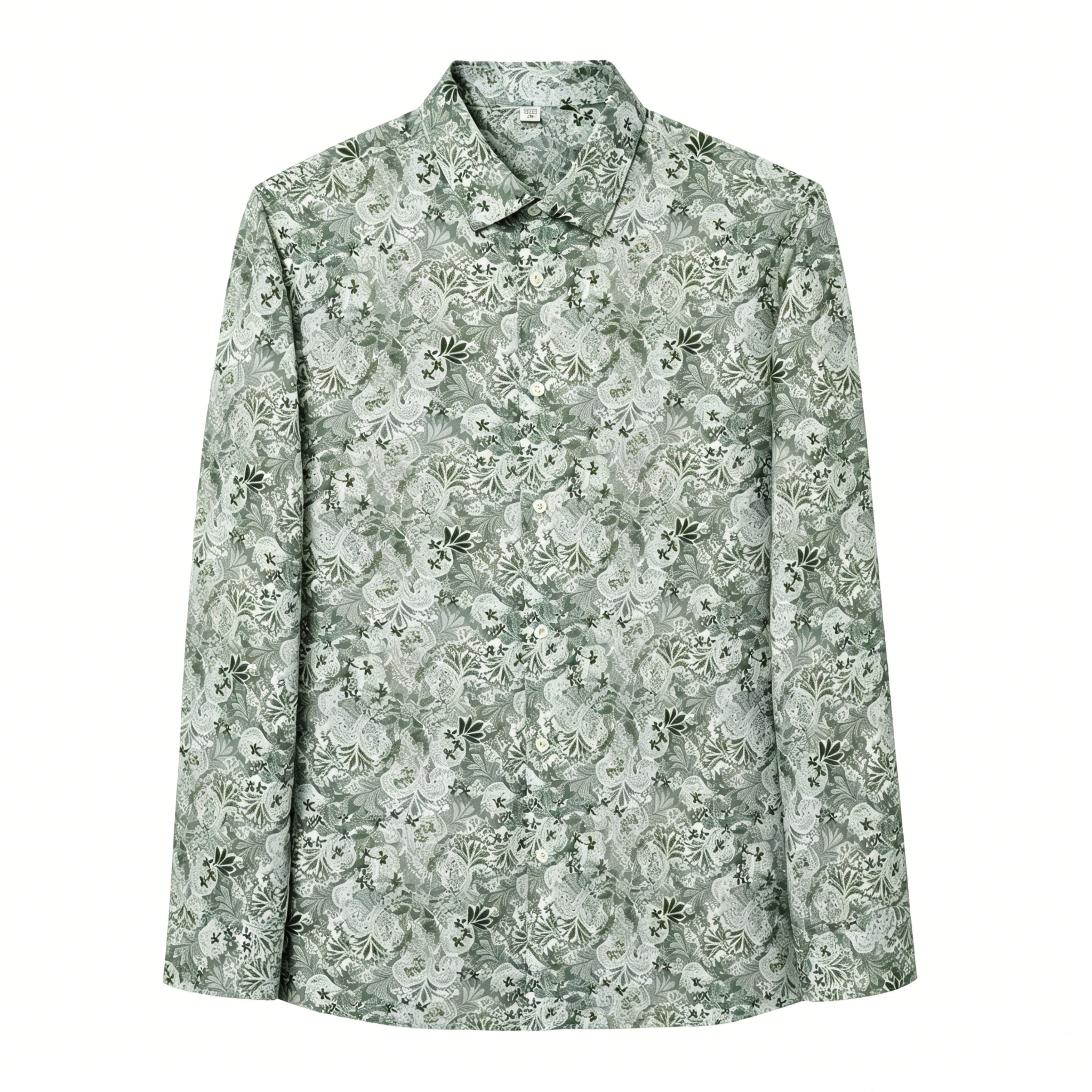 STFDESQ8056 Lengtang Printed Resort Style Shortsleeves Shirts