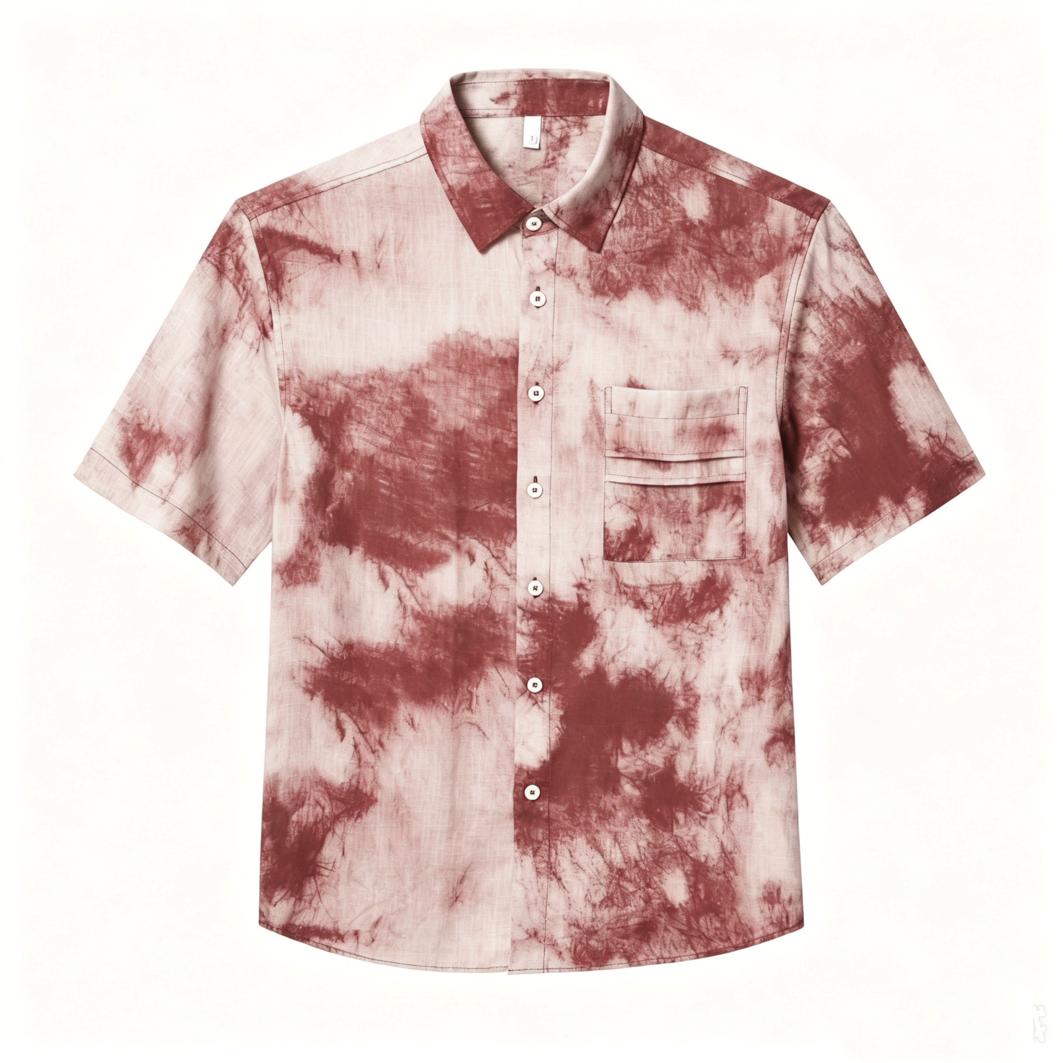 STBKD85326 Lengtang Printed Resort Style Shortsleeves Shirts