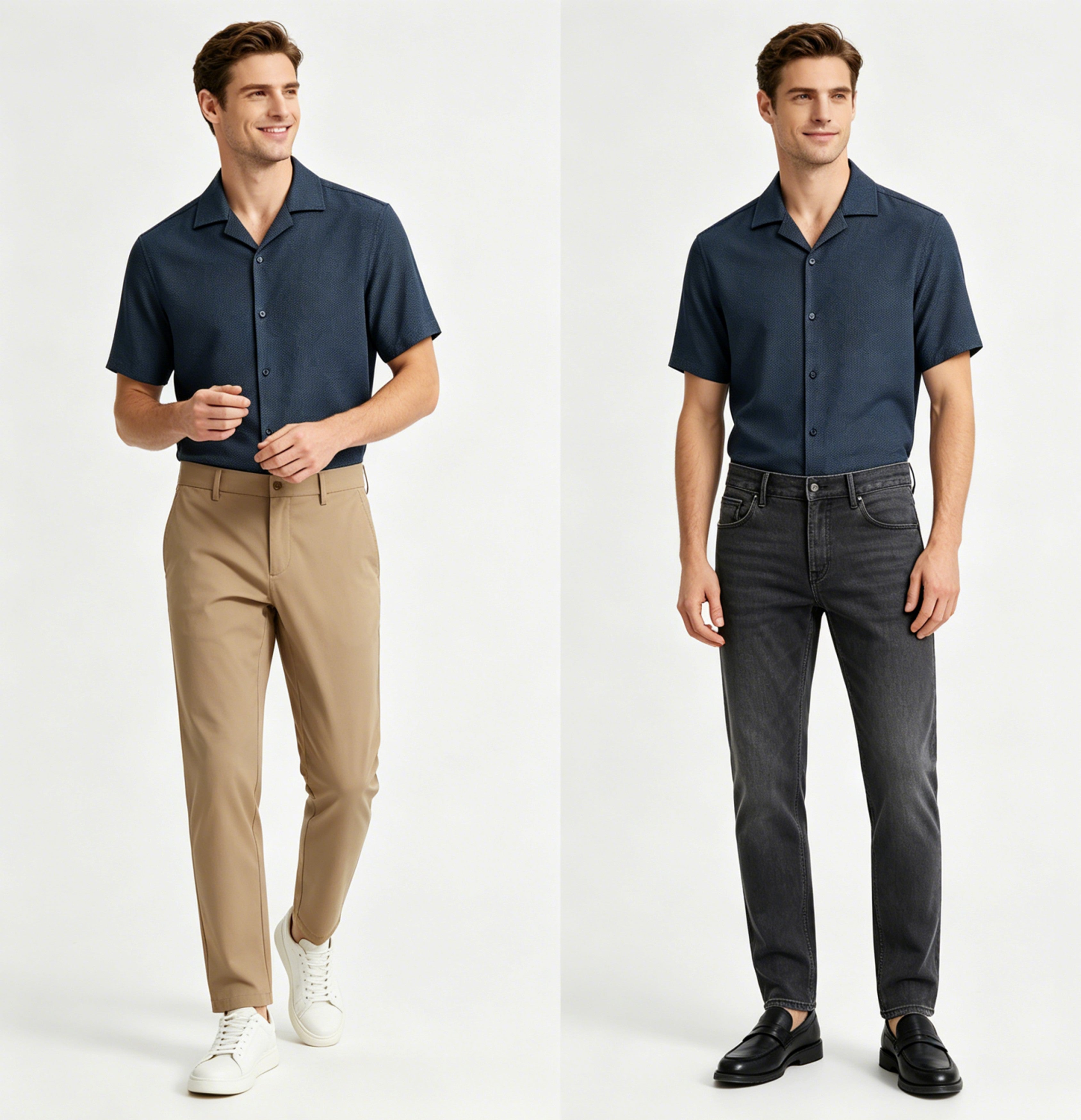 STNH004 Lengtang Design Shortsleeves Shirts