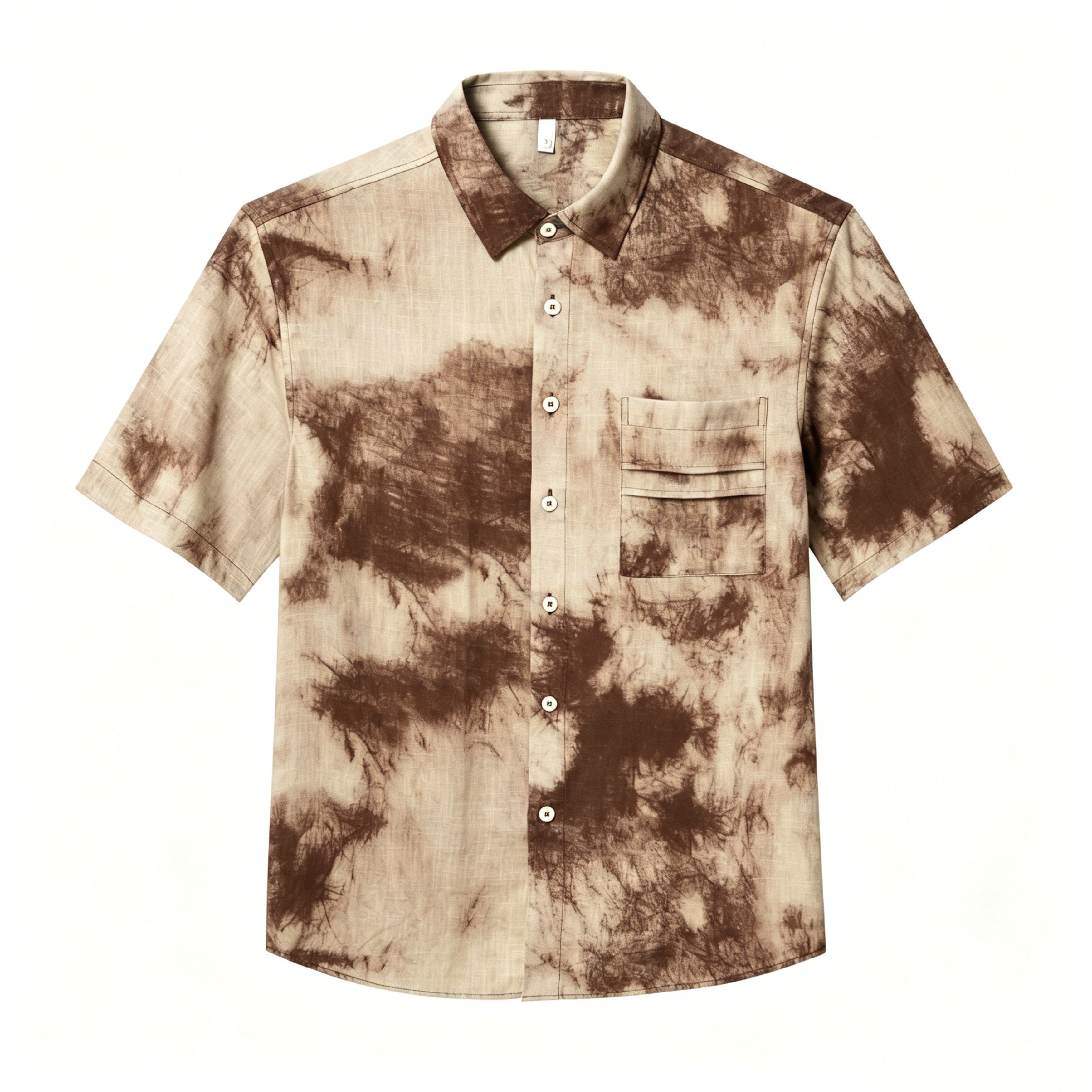 STBKD85326 Lengtang Printed Resort Style Shortsleeves Shirts