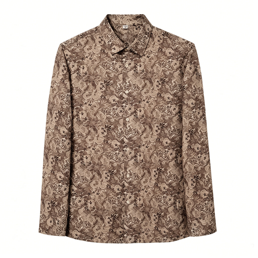 STFDESQ8056 Lengtang Printed Resort Style Shortsleeves Shirts