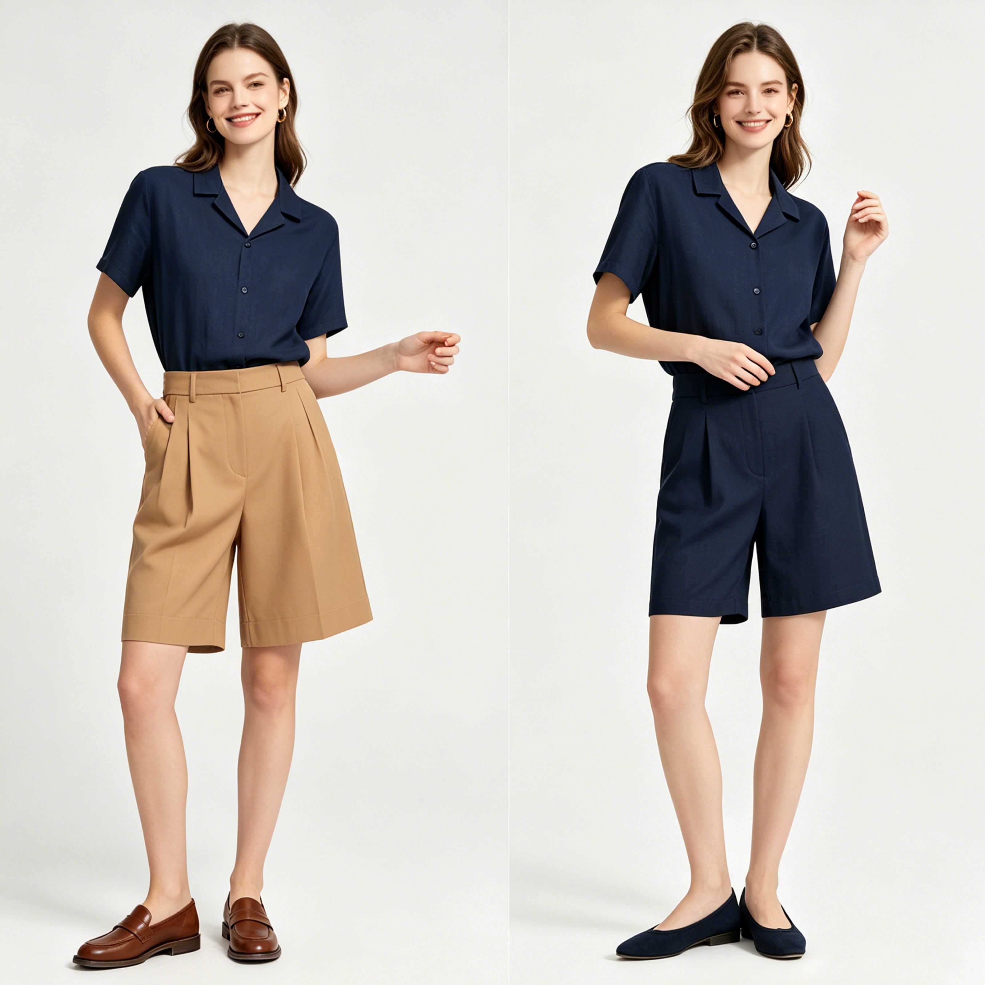 STFD701-6 Lengtang Daily Casual Shortsleeves Shirts