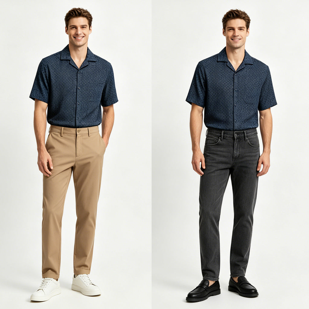 STNH001 Lengtang Design Shortsleeves Shirts