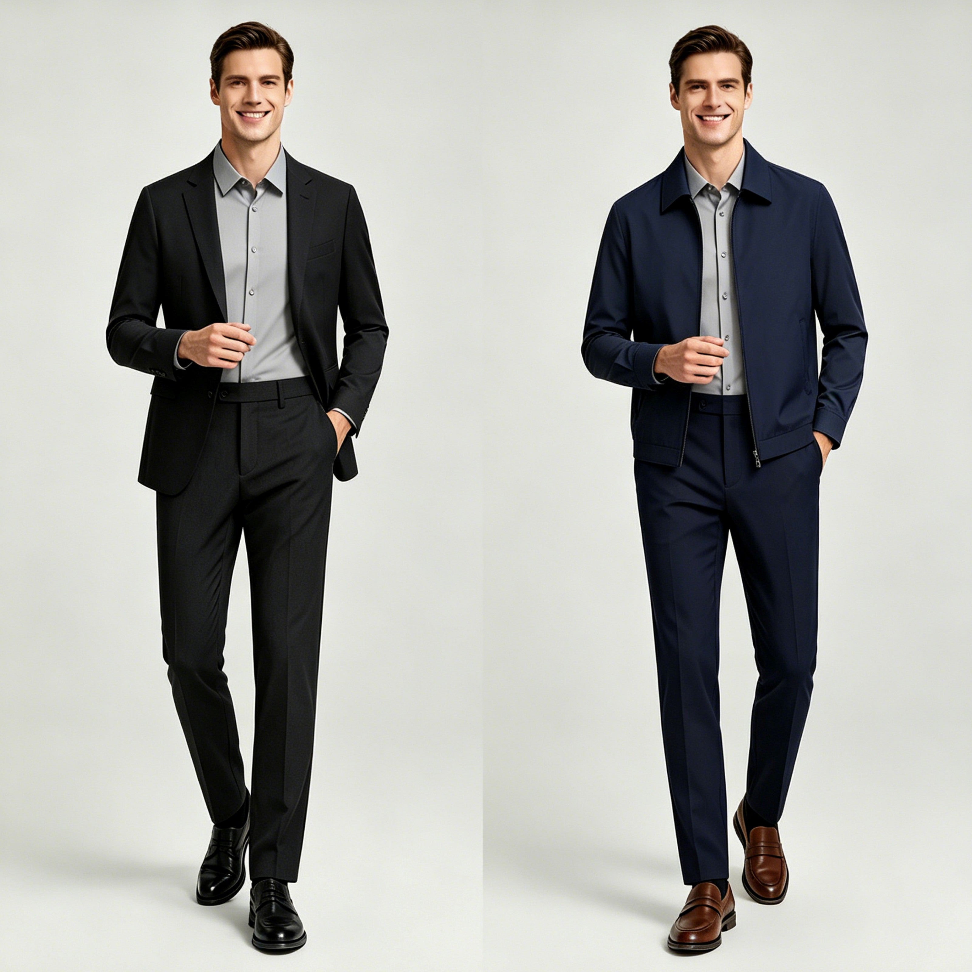 STFD701-15  Letang Business Commuting Longsleeves Shirts