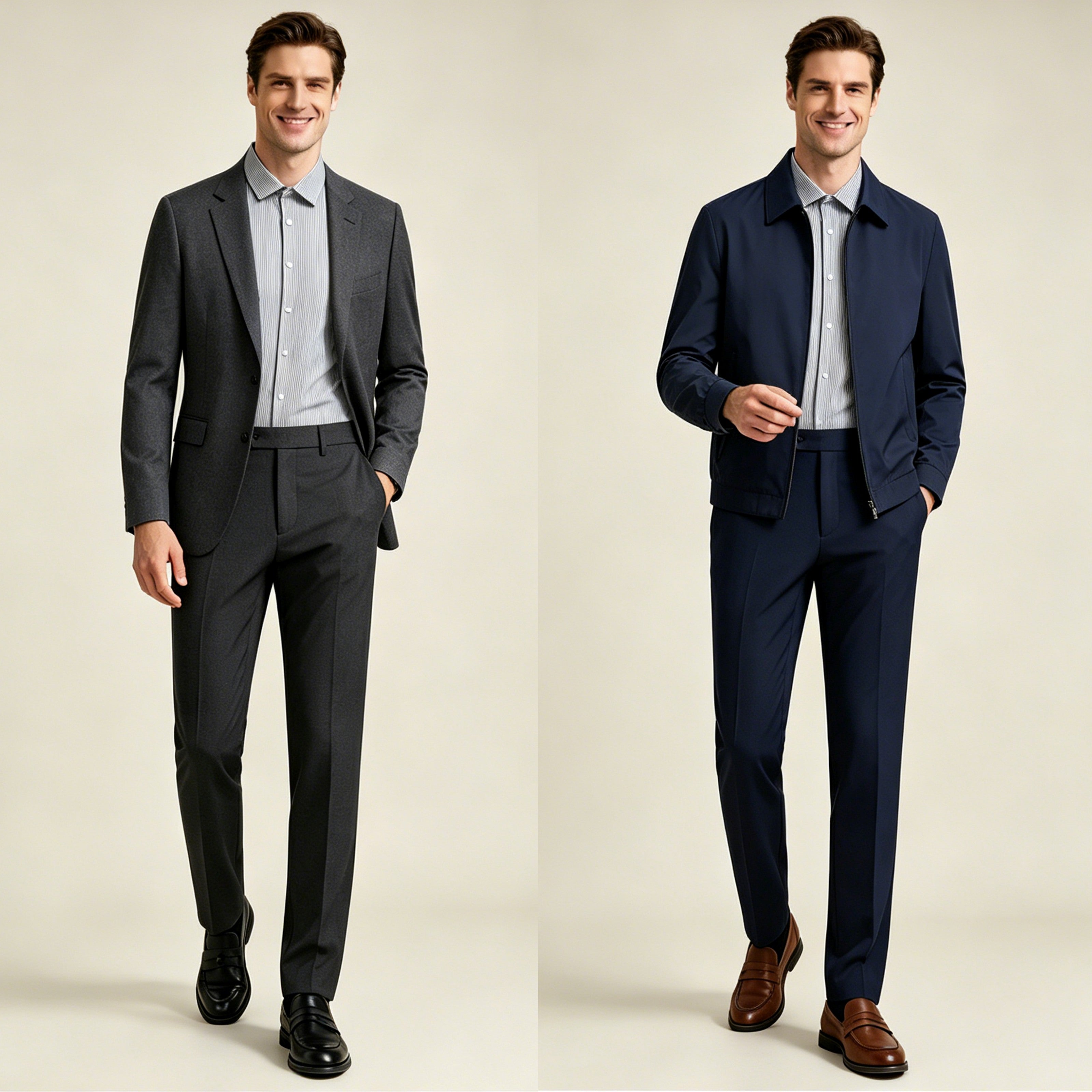 STFD2008-7 Letang Business Commuting Longsleeves Shirts