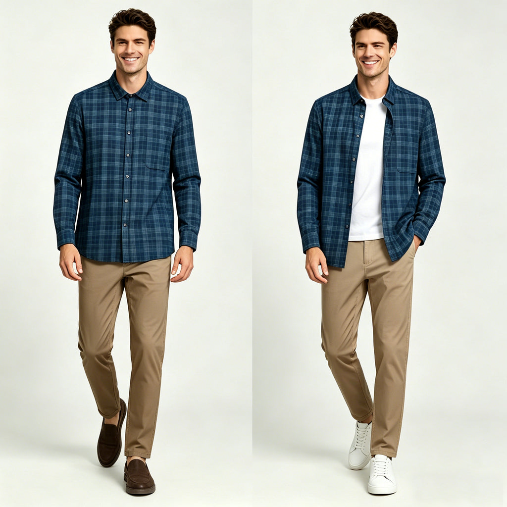 STCC001 Lengtang Daily Casual Longsleeves Shirts